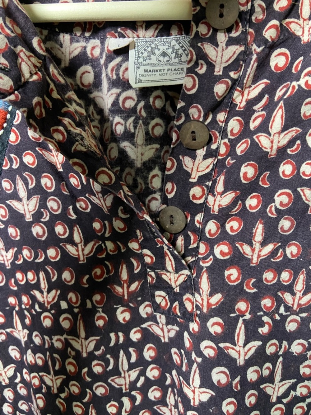 Market Place Boho Embroidered Tunic - Picture 10 of 10